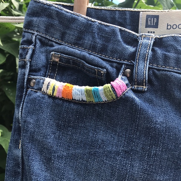 Gap Girls Bootcut embroidered butterfly jeans 🦋 - Picture 4 of 11